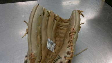 Used Spalding 3422 Bb Sb Glove Lh Throw Brown 12" 11339-s000194784
