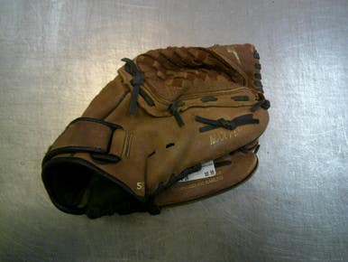 Used Mizuno Powerclose Bb Sb Glove Rh Throw Brown 11 1 2" 11339-s000199396