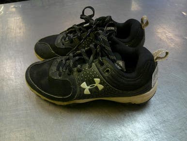 Used Under Armour Baseball Bb Sb Cleats Black Junior 02.5 11339-s000199586