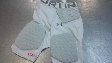 Used Under Armour Adult Fb Integrated Pants White Sm 11339-s000196168