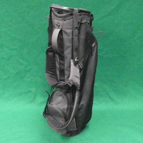 TaylorMade 2024 TM24 FlexTech Carry Black 3-Way Golf Stand Bag w/ Raincover
