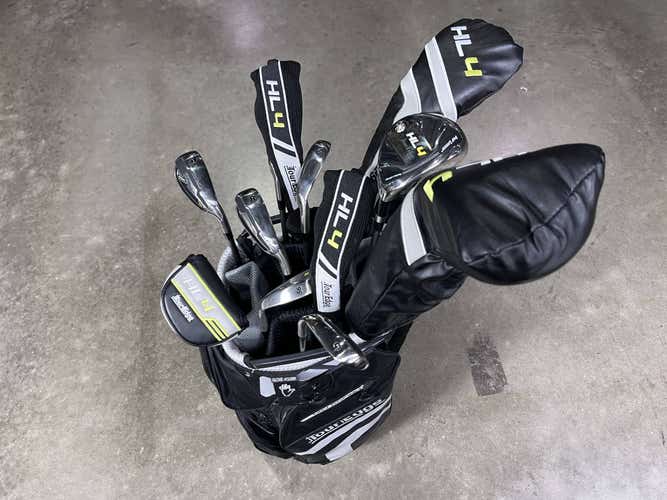 Tour Edge Hot Launch 4 Club Set Driver 3-5W 4h-5h-6-PW+SW Putter Regular RH Bag