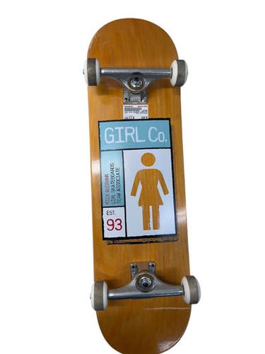 Used Girl Rick Mccrank Complete Skateboard Orange 8 1 2" 11835-s000209403