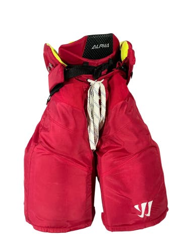 Warrior Alpha LX PRO Pro Stock Hockey Pants Medium Red (Used) 2601