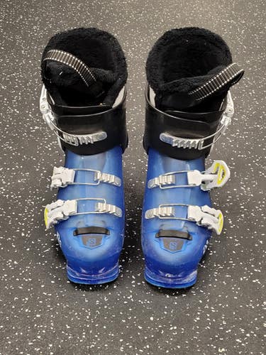 Used Salomon T3 Boys Snowboard Boots Royal Blue Junior 06 11849-s000040960