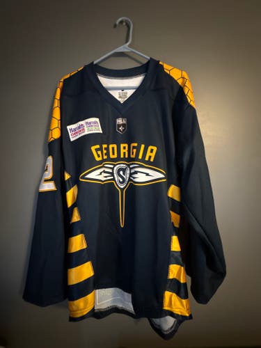 NLL Georgia Swarm Official Team Issued Jersey, Miles Thompson autographed