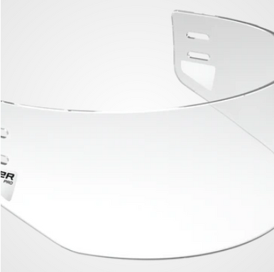 New Bauer Bauer Pro Straight Hockey Full Visor Clear One Size 11851-bar1050370strtclr