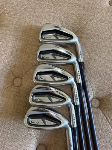 Ping G730 Iron Set 7-UW Black Dot Alta CB AWT Regular Flex +1/4" NICE