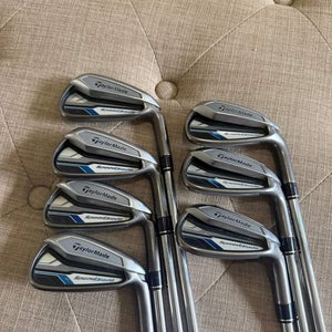 Taylormade Speedblade Iron Set 4-PW 85g Steel Stiff Flex +1/4" NICE