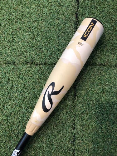 2025 Rawlings Icon Composite Bat USABat Certified (-12) Composite 17 oz 29" (Used)
