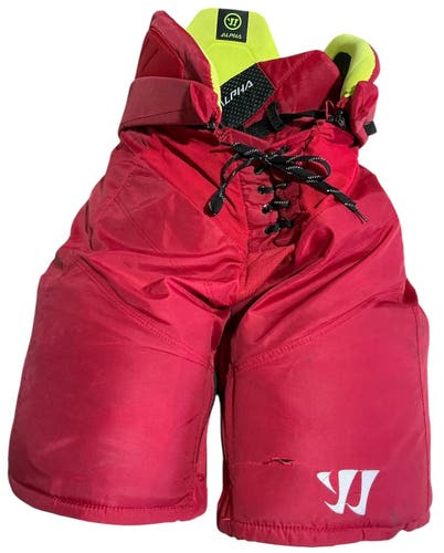 Warrior Alpha LX PRO Pro Stock Hockey Pants Large Red (Used) 8014