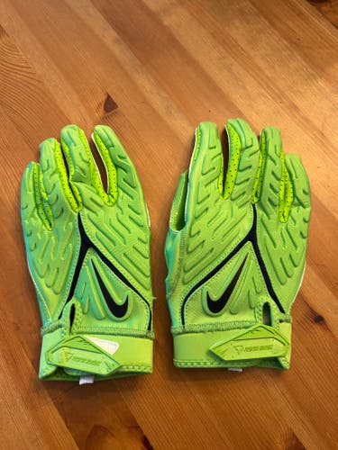 new adult XL nike Superbad 6.0 Football Gloves Liquid Lime DX4520 301