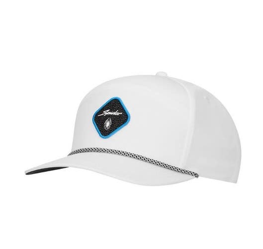 TaylorMade Spider Horizon Patch Golf Hat White Rope Snapback Adjustable NEW