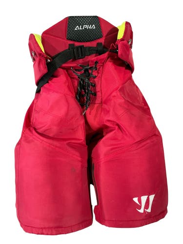 Warrior Alpha LX PRO Pro Stock Hockey Pants Medium Red (Used) 2615