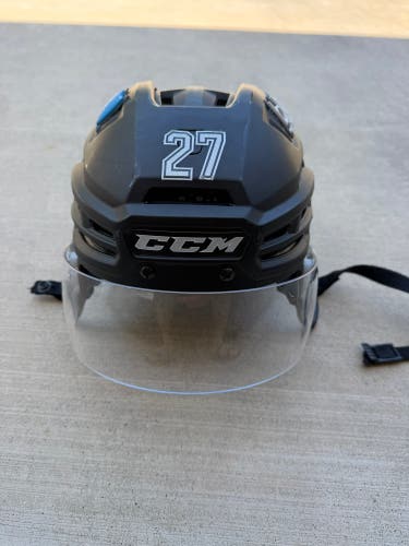 CCM 710 Matte Black Helmet Small with Oakley Visor