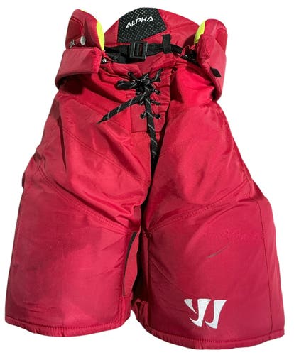 Warrior Alpha LX PRO Pro Stock Hockey Pants Large Red (Used) 8018