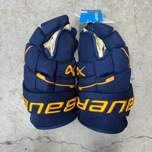 13” Bauer Mach Gloves NCAA Pro Stock (New) NHL