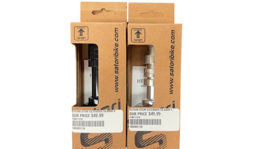 Satori Heads Up 4 Stem Extender 28.6mm New both stainless and black available-per item