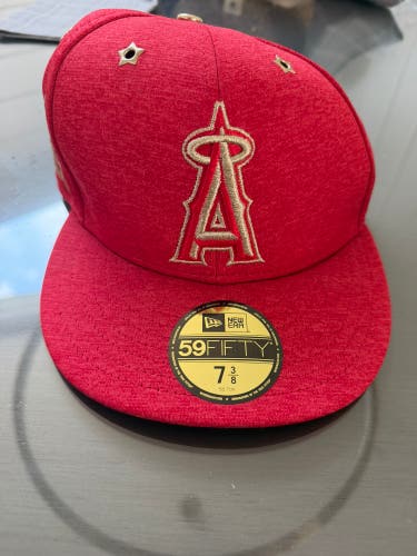 Angels ASG Red Adult 7 3/8 New Era Hat (New)