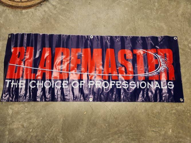 Brand New Blademaster Skate Sharpening Banner