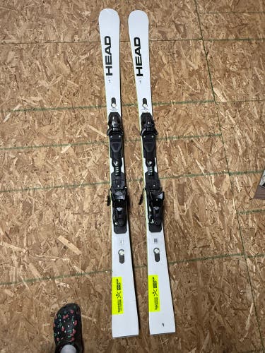 Men's 2024 HEAD WC Rebels e-SL FIS 165 cm Skis With Bindings (Used)