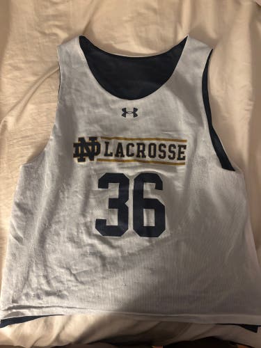 Notre Dame Lacrosse Reversible Large Men's Under Armour Jersey (Used)