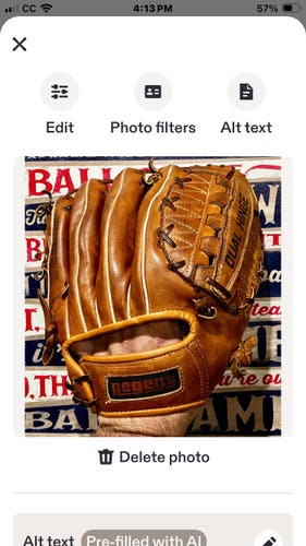 Vintage baseball glove - Don Drysdale - LA Dodgers