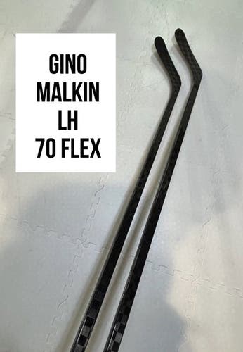 Senior(2x)Left CT: Gino Malkin 70 Flex ProBlackStock™ Unbranded Pro Stock Hockey Sticks