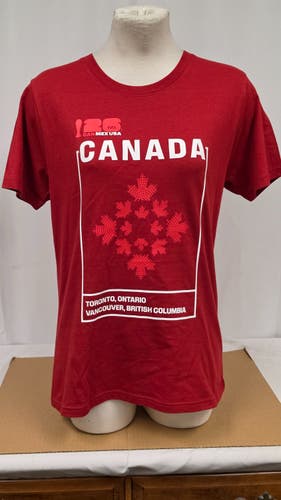 New Women's Fifa World Cup 2026 Canada Short Sleeve Shirt- M