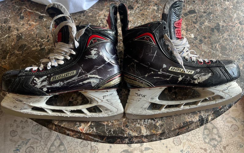 Black 2017 Bauer Vapor 1X Hockey Skates Regular Width 12 (Used)
