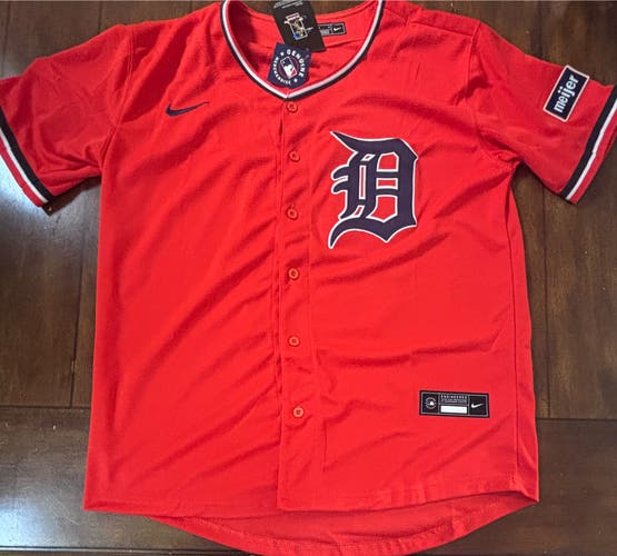 Detroit Tigers Riley Greene Adult Medium (Orange) Alternate Jersey NWT
