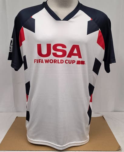 New Men's Fifa World Cup 2026 USA Short Sleeve Polo Shirt- M