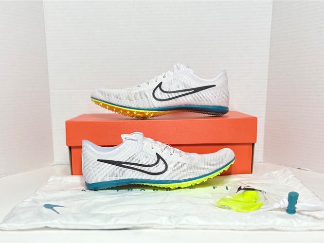 White Men's Size M 11.0 (W 12.0) Adult Nike Zoom Mamba 6 Track & Field Shoes (New) spikes DR2733-102