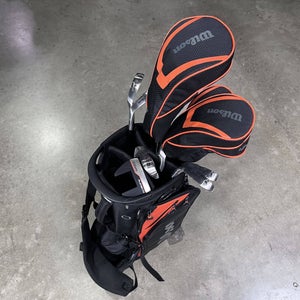 Wilson Player Fit Club Set Driver 3W 4H-5H-6-PW+SW Putter Regular Mens RH HC BAG
