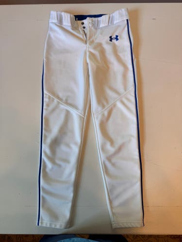 White Men's Medium Youth Under Armour Game Pants (Used)