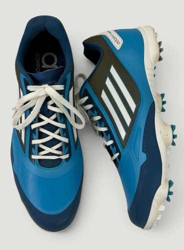 Adidas Adizero Tour Mens Golf Shoes Cleats Blue White Black 9 US ART Q46944