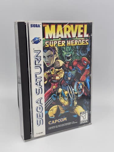 Marvel Super Heroes (Sega Saturn, 1997) Complete CIB Video Game