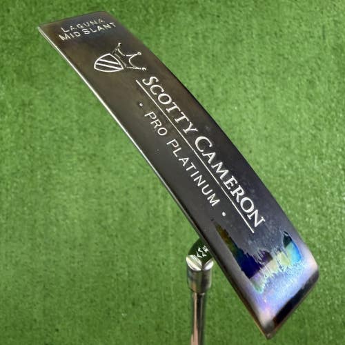 Scotty Cameron Pro Platinum Laguna Mid Slant Custom Refinished Blade Putter 33