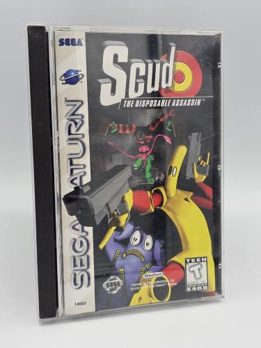 Scud: The Disposable Assassin (Sega Saturn) CIB Complete in Box with Manual