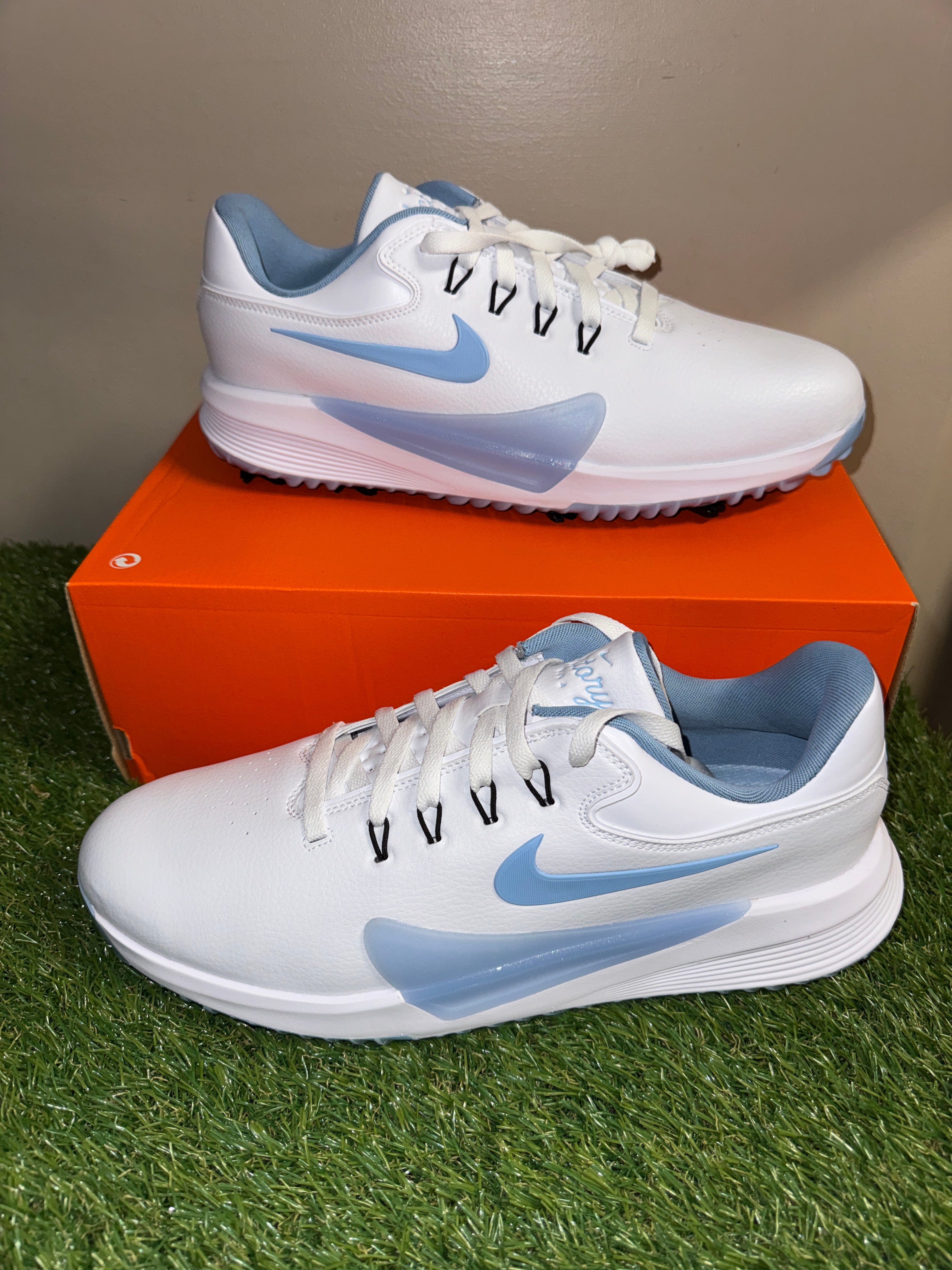 Nike Victory Pro 4 White Psychic Blue Golf Shoes HM9220-101 