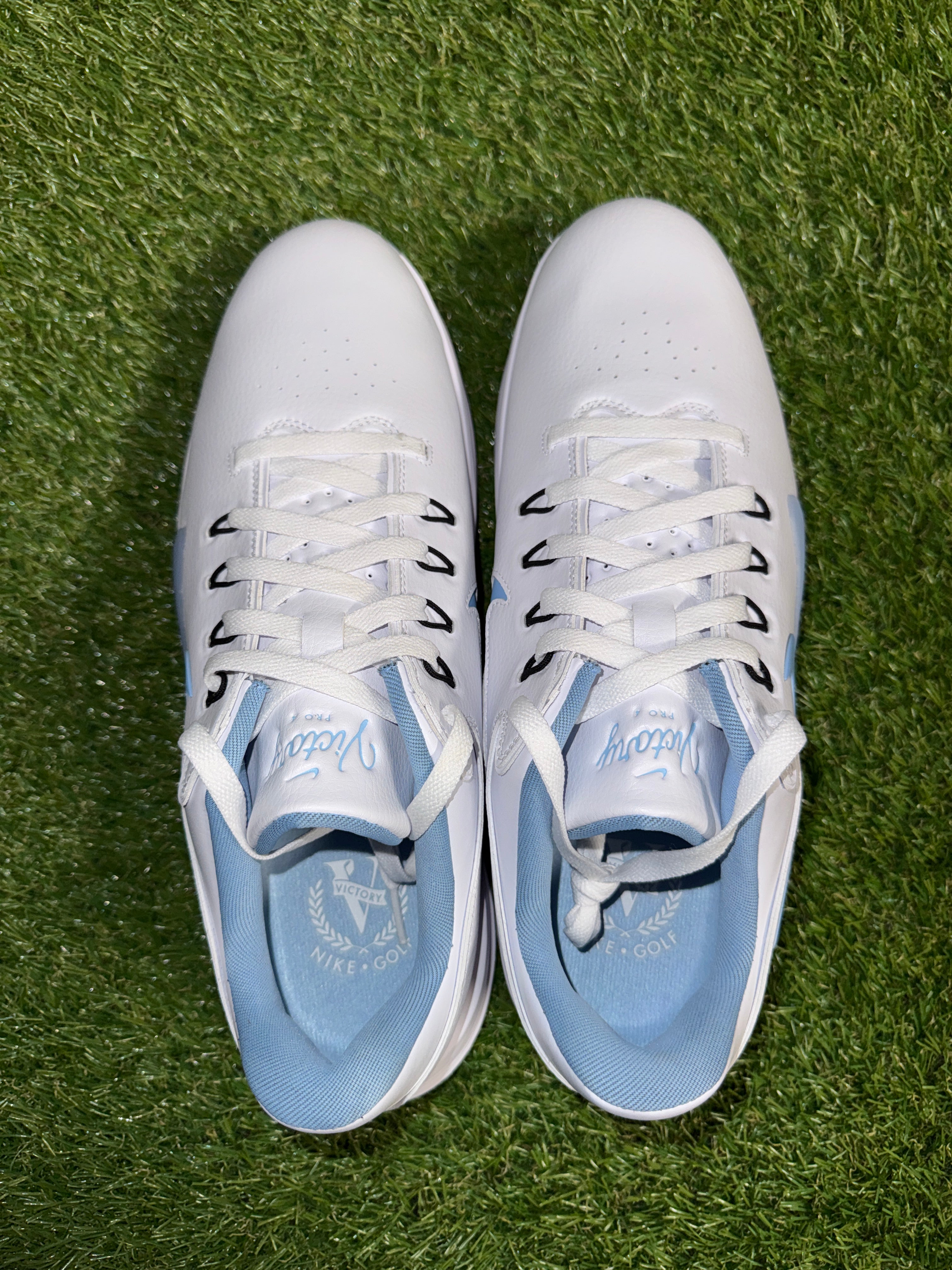 Nike Victory Pro 4 White Psychic Blue Golf Shoes HM9220-101  display picture 1