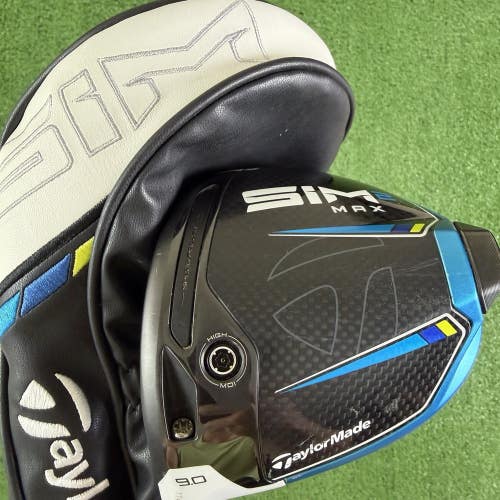 TaylorMade SIM2 MAX Driver 9 Project X HZRDUS 6.0 Stiff Flex Left Handed 45.5