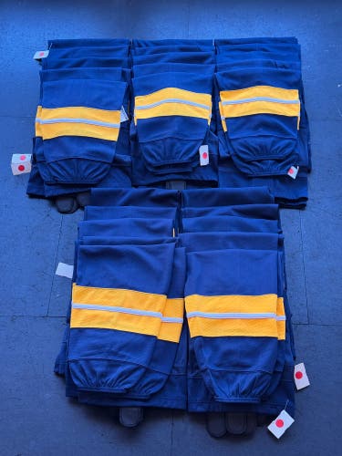 Set of Fulton Senior Hockey Socks - Navy/Gold 32"
