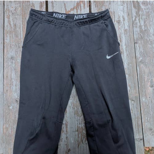 Nike Dri-FIT Men's Large Black Sweatpants Athletic Track Pants Gym Training