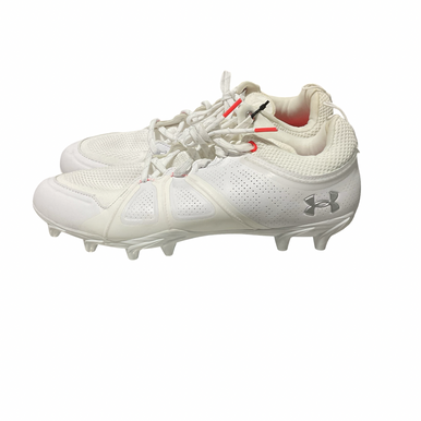 Used Under Armour Adult Fb Cleats White Senior 10.5 11834-s000052501