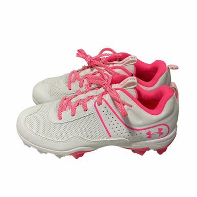 Used Under Armour Glyde Bb Sb Cleats Pink Junior 05 11834-s000052504
