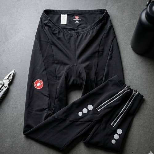 Castelli Thermal Padded Cycling Tights Pants Men's Medium Made in USA Chamois