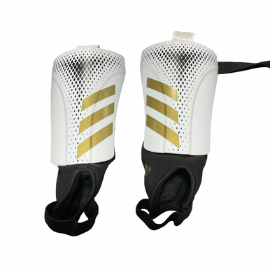 Used Adidas Soccer Shin Guards Adult White Xl 11834-s000052259