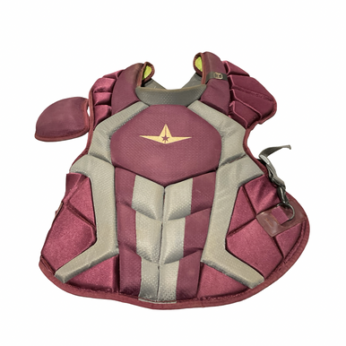 Used All Star All Star Catcher Chest Guard Catchers Chest Protector Maroon Adult 11834-s000052323