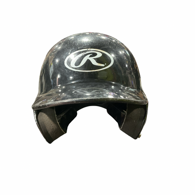 Used Rawlings Baseball Helmet 6 1 4-6 7 8 Batting Helmet No Mask Black One Size 11834-s000052343